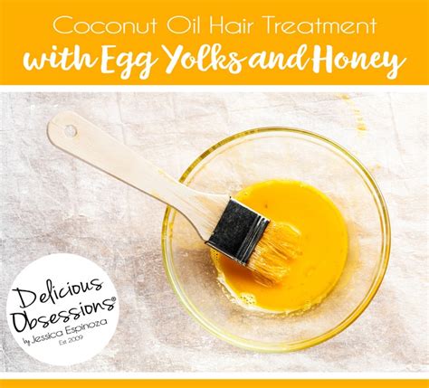 coconut oil egg and honey for hair.